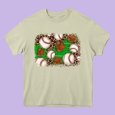 Baseball Glove Background Heavy Core Tee Designed By Jahusdesignshop