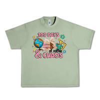 Oil Green 100 days of coffe and chaos Urban Heavy Tee - MaliasSmallBusiness