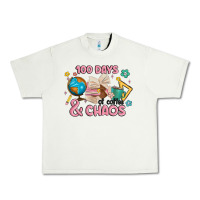 Pistachio 100 days of coffe and chaos Urban Heavy Tee - MaliasSmallBusiness