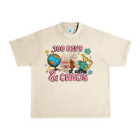 Sandshell 100 days of coffe and chaos Urban Heavy Tee - MaliasSmallBusiness