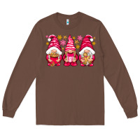 Chestnut Pink Christmas gnomes Long Sleeve Tee - NancyCooperArtShop