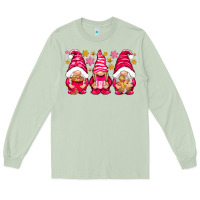 Matcha Pink Christmas gnomes Long Sleeve Tee - NancyCooperArtShop