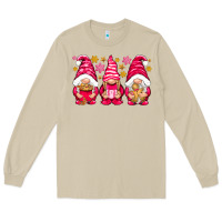 Mushroom Pink Christmas gnomes Long Sleeve Tee - NancyCooperArtShop