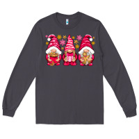 Smoke Pink Christmas gnomes Long Sleeve Tee - NancyCooperArtShop