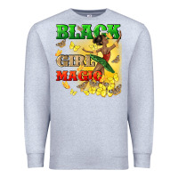 Heather Grey black girl magic Premium Sweatshirt - CowGirlArtShop