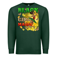 Sports Green black girl magic Premium Sweatshirt - CowGirlArtShop