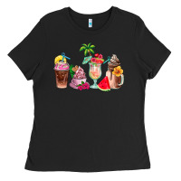 Summer Coffee Cups Ladies Tee | Teevron