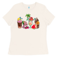 Bone summer coffee cups Ladies Tee - AdoDesignShop