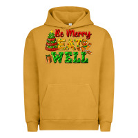 Pigment Peanut Butter be merry eat well Urban Hoodie - FaDigitalArtStudio