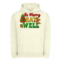 Pigment Pistachio be merry eat well Urban Hoodie - FaDigitalArtStudio