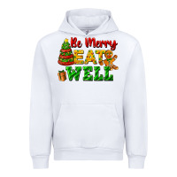 White be merry eat well Urban Hoodie - FaDigitalArtStudio
