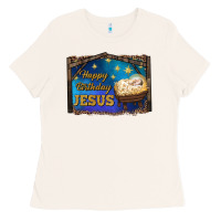 Bone happy birthday jesus Ladies Tee - RanaPortraitStore