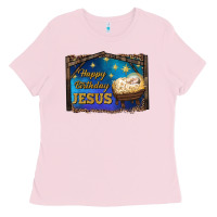Happy Birthday Jesus Ladies Tee | Teevron