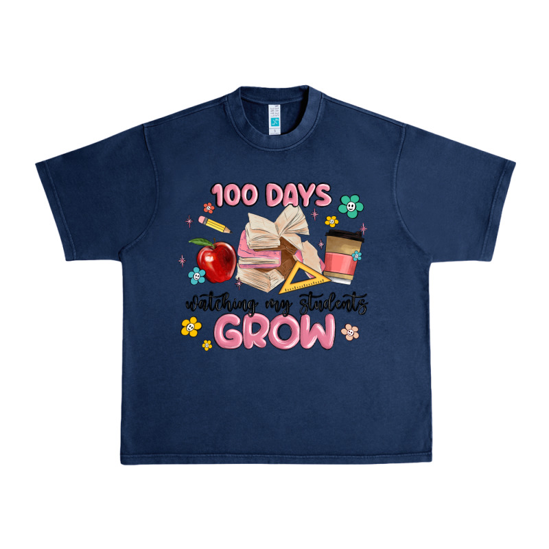 100 Days Of Watching My Students Grow Urban Heavy Tee by MaliasSmallBusiness | Teevron