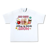 White 100 days of watching my students grow Urban Heavy Tee - MaliasSmallBusiness