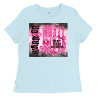 Baby Blue breast cancer Ladies Tee - JahusDesignShop