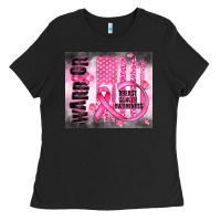 Black breast cancer Ladies Tee - JahusDesignShop