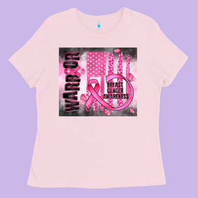 Breast Cancer Ladies Tee Designed By Jahusdesignshop