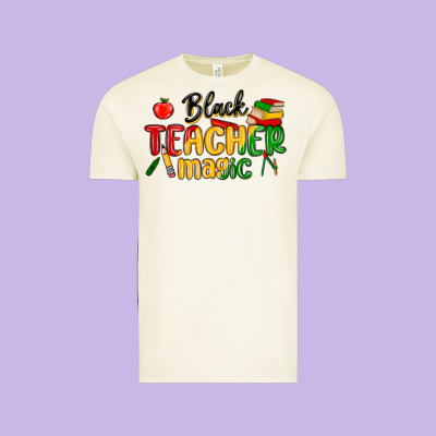 Black Teacher Magic Juneteenth Vintage Tee Designed By Maliassmallbusiness
