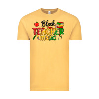Vintage Mustard black teacher magic juneteenth Vintage Tee - MaliasSmallBusiness