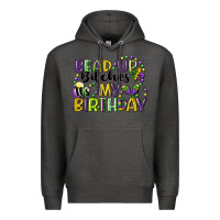 Charcoal Heather bead up bitches itsmy birthday cg (1) Premium Hoodie - CowGirlArtShop