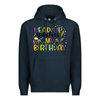 Navy bead up bitches itsmy birthday cg (1) Premium Hoodie - CowGirlArtShop