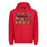 Red bead up bitches itsmy birthday cg (1) Premium Hoodie - CowGirlArtShop