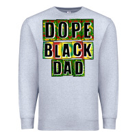 Heather Grey dope black dad Premium Sweatshirt - CowGirlArtShop
