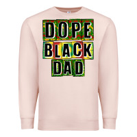 Pale Pink dope black dad Premium Sweatshirt - CowGirlArtShop