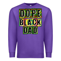 Purple dope black dad Premium Sweatshirt - CowGirlArtShop