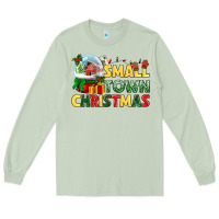 Matcha Small town Christmas Long Sleeve Tee - NancyCooperArtShop