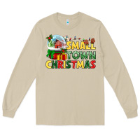 Mushroom Small town Christmas Long Sleeve Tee - NancyCooperArtShop