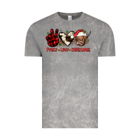 Cloud Rock peace love christmas Vintage Tee - JahusDesignShop