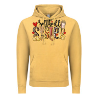 Vintage Mustard softball sister Vintage Hoodie - MaliasSmallBusiness