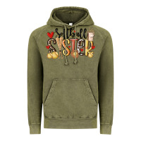 Vintage Olive softball sister Vintage Hoodie - MaliasSmallBusiness