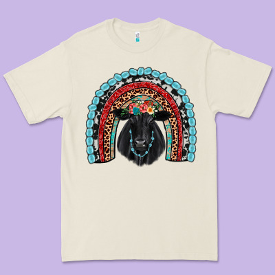 Black Angus  Rainbow Premium Tee Designed By Jahusdesignshop