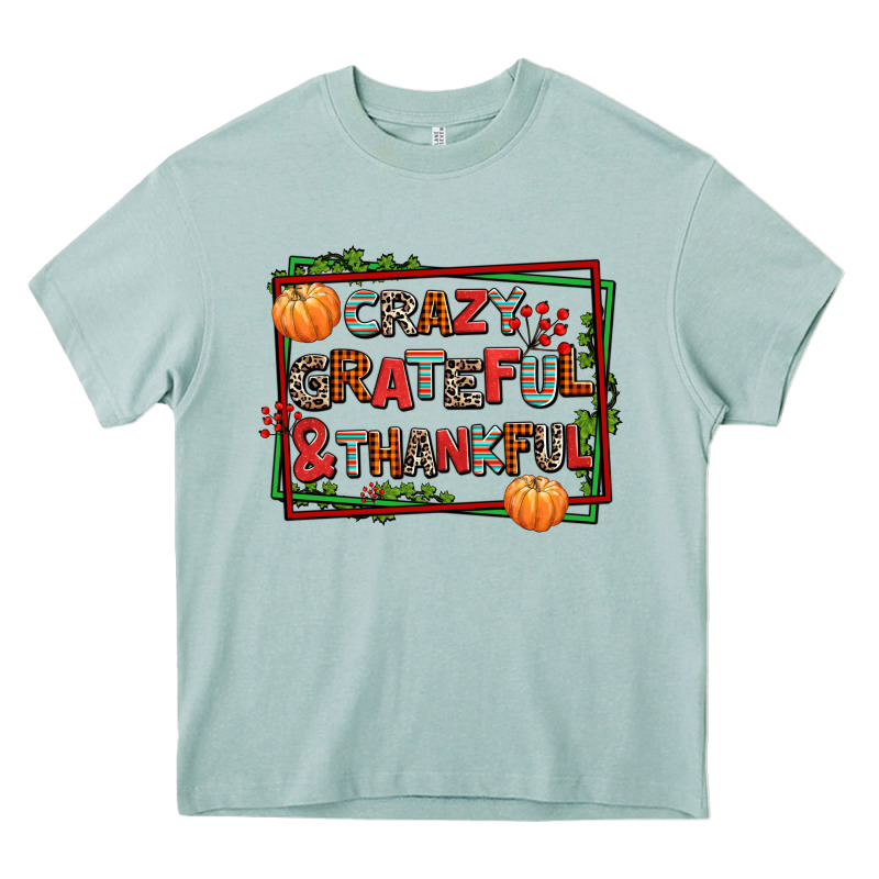 Crazy Grateful And Thankful Heavy Core Tee by AdoDesignShop | Teevron