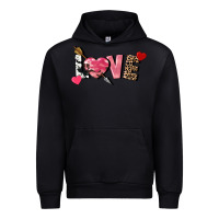 Black love valentine's day Urban Hoodie - FaDigitalArtStudio
