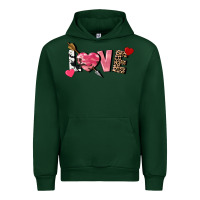 Forest Green love valentine's day Urban Hoodie - FaDigitalArtStudio