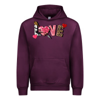 Mauve Wine love valentine's day Urban Hoodie - FaDigitalArtStudio
