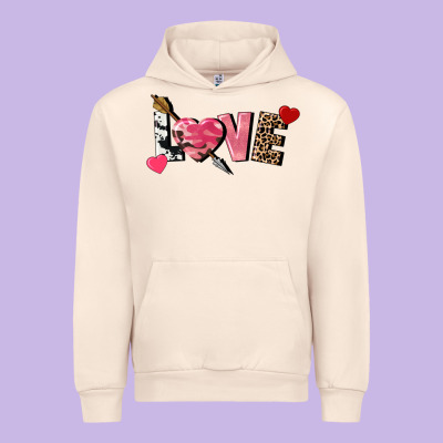 Love Valentine's Day Urban Hoodie Designed By Fadigitalartstudio