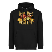 Black livin that sports mom life Heavyweight Hoodie - CowGirlArtShop