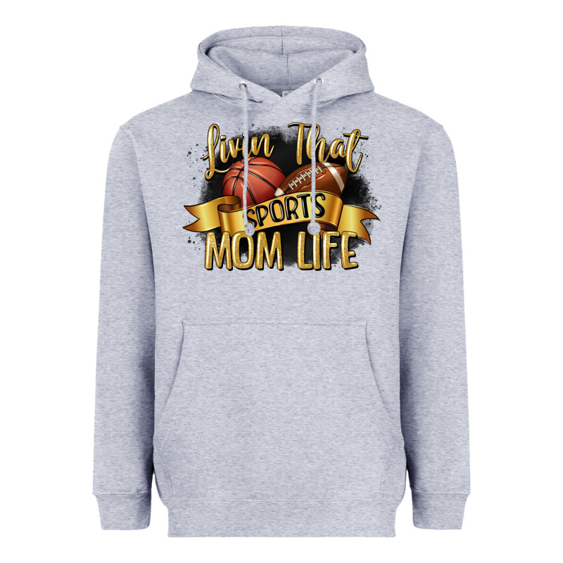 Livin That Sports Mom Life Heavyweight Hoodie by CowGirlArtShop | Teevron