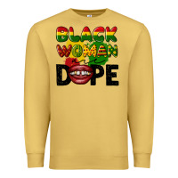 Antique Gold black woman are dope Premium Sweatshirt - CowGirlArtShop
