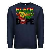 Navy black woman are dope Premium Sweatshirt - CowGirlArtShop