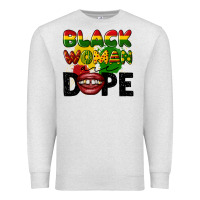 Oatmeal Heather black woman are dope Premium Sweatshirt - CowGirlArtShop