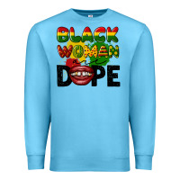 Ocean Blue black woman are dope Premium Sweatshirt - CowGirlArtShop
