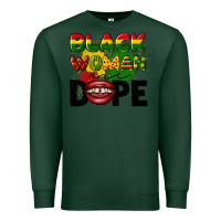 Sports Green black woman are dope Premium Sweatshirt - CowGirlArtShop