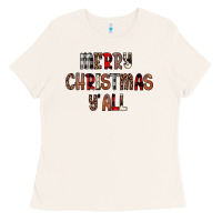 Merry Christmas Y All Ladies Tee | Teevron