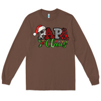 Chestnut Papa Claus with christmas lights and mistletoe Long Sleeve Tee - NancyCooperArtShop